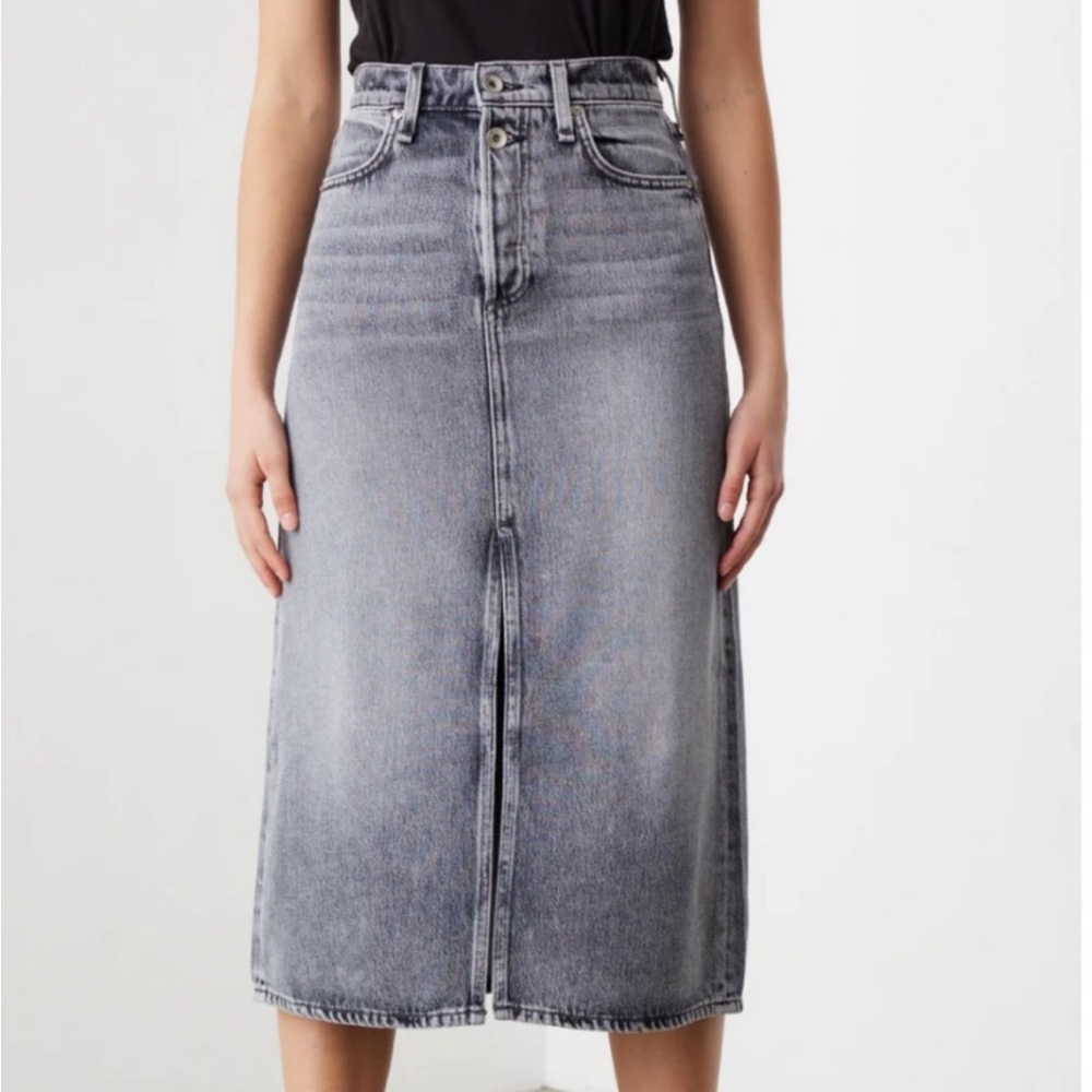 Rag & Bone Denim Midi Skirt
